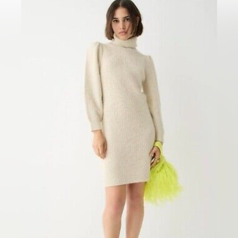 JCrew Puff Sleeve Sweater Dress XS
